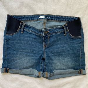 Old Navy maternity jean shorts